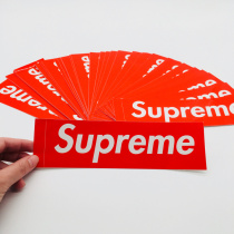 supreme Big Logo Sticker Red