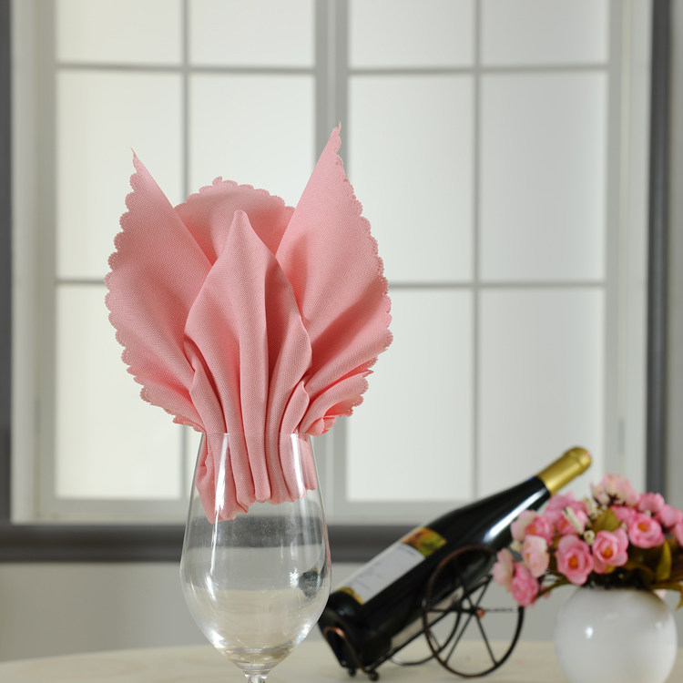 西餐布餐巾 擦杯多色 可选口布布口布西餐厅酒店纯色素色折花-阿里巴