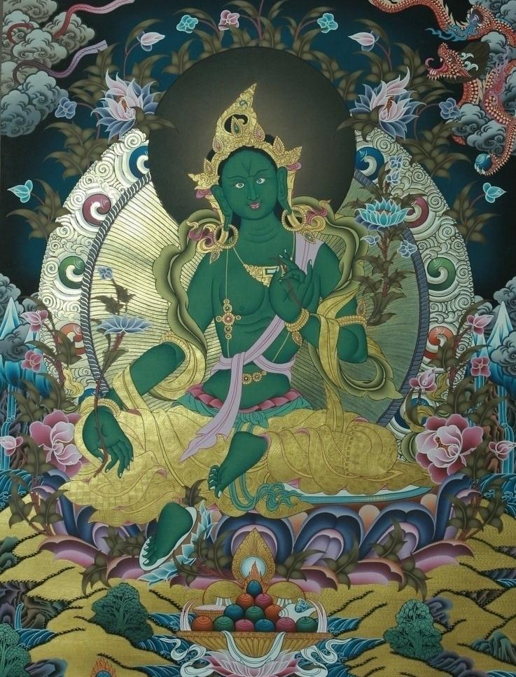 佛教经文绿度母心咒语夜光硅胶手环厂家直销定制运动结缘批发