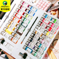 Marley textile pigment hand painted clothes painting shoes acrylic paint set 24 color painting stone diy hand painted graffiti textile cloth pigment waterproof T-shirt painting dye black