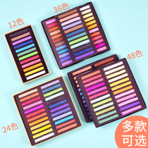 Marley brand color chalk soft sketch pastel brush 24 colors 36 color 48 color painting pink stick professional art chalk blackboard newspaper chalk crayon soft pastel clay doll makeup