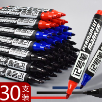 Del 6881 marker black single head thick head pen oil pen oil ink marker express tire milk bag mark big pen thick white marker large construction site