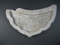 Bao Lao Bao Zhen Mid-Qing Dynasty Official Kiln Su-tire lotus pattern tile ancient porcelain specimen