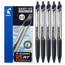 Box Japanese PILOT BXRT-V5 Press Neutral Pen Student 0 5 Exam Special Blackwater Pen