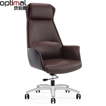 Nanchang office furniture human rest engineering chair leather boss chair fashion simple manager Chair office chair big class chair