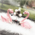 Sáng tạo mới flamingo đồ trang trí xe dễ thương búp bê phụ kiện xe hơi phụ kiện xe hơi xe phụ kiện xe hơi Ô tô nội thất Accesseries