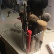 Makeup brush bucket Transparent beauty brush bucket Nail tool storage box Acrylic eyebrow pencil brush lipstick small pen holder