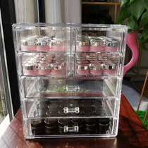 Nail jewelry box Nail oil glue storage box Japanese glue light therapy glue storage box Acrylic transparent drawer storage box