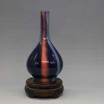 Jingdezhen Antique Porcelain Modern Craft Kiln Change Flower Glazed Gallbladder Vase Flower Arrangement Collection Home Bogu Rack Ornament