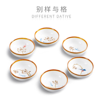 A different kind of hand-painted kiln becomes red Lotus Puer cup Tea cup Ceramic tea Master cup Handmade Kung Fu tea set