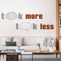Creative personality brain thinking class inspirational wall stickers company corporate culture office classroom dormitory stickers