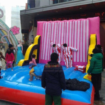 Enterprise outdoor expansion game props real-life inflatable sticky glue air bed gymnasium fun sports equipment