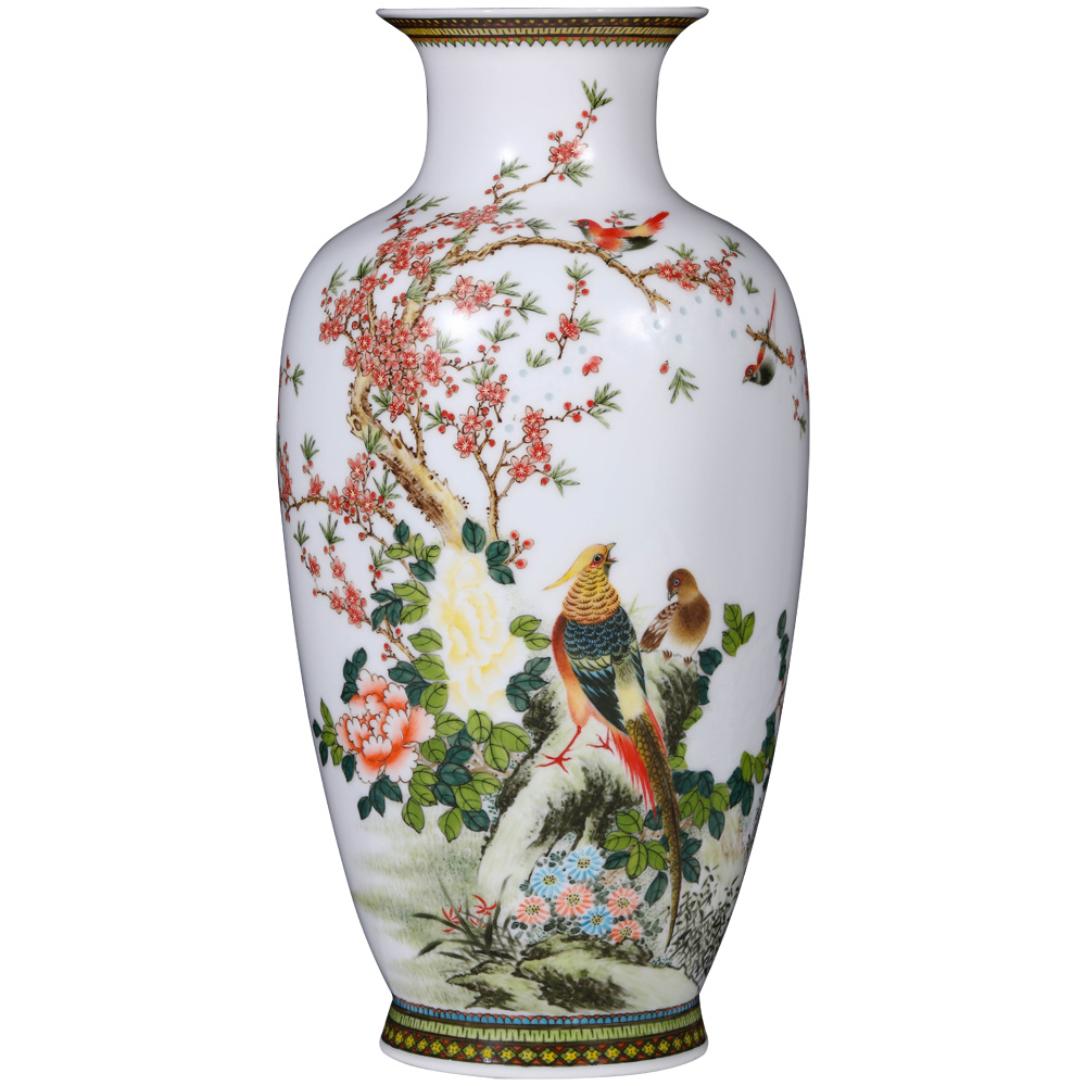 Jingdezhen ceramics hand - made vase colorful future Chinese style household act the role ofing is tasted knife clay TV ark, furnishing articles