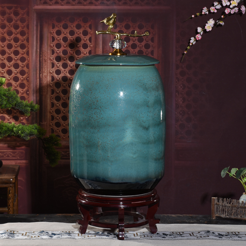 Jingdezhen ceramic new tank with the tap water storage tank water barrels of water dispenser large - sized pumping water bucket