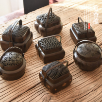 Pure handmade hollow antique pure copper hand heater household Indoor Pan incense burner sandalwood incense burner sandalwood incense burner