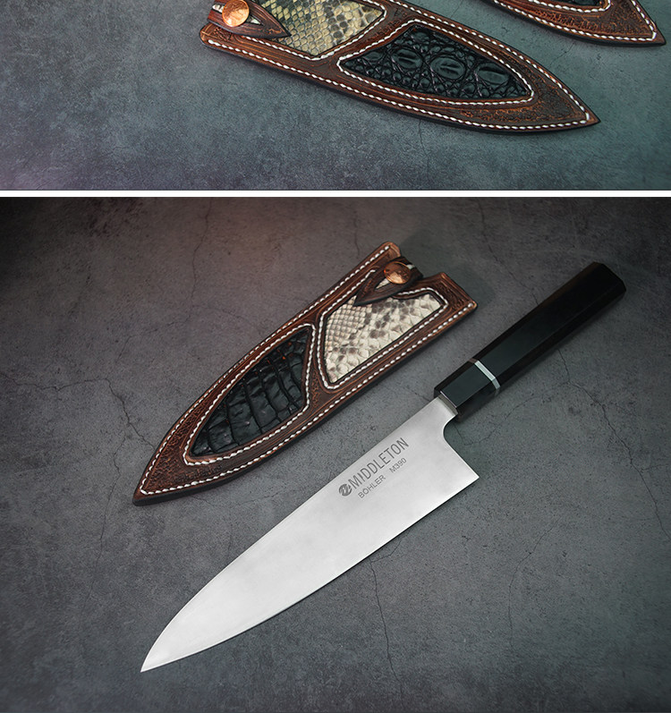 切片切肉刀鱼片料理寿司刀 出口美国m390粉末钢西式主厨刀_菜刀_便宜