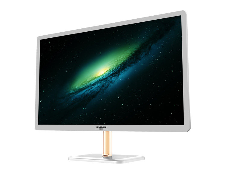 海兰超薄一体机23.8寸电脑m1024办公家用显示器无边框带wifi