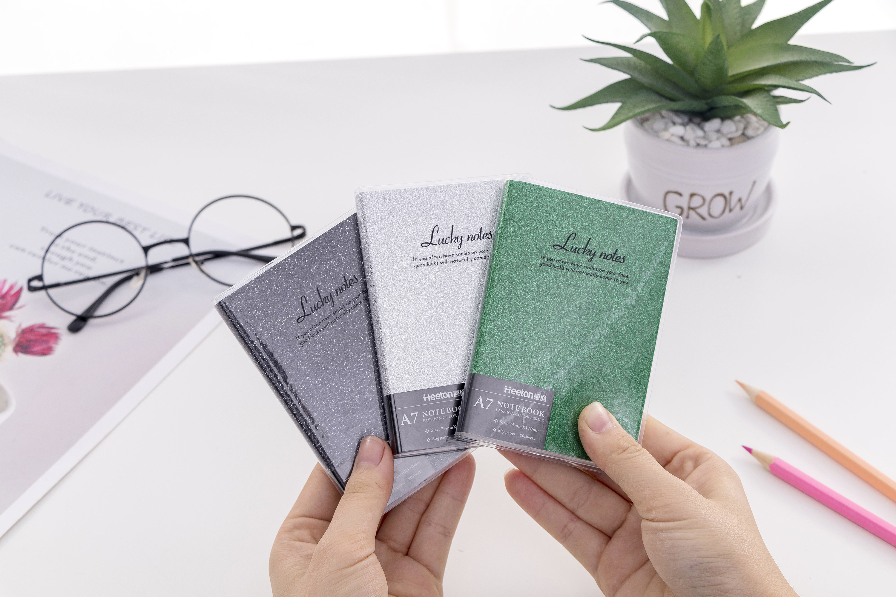 5本装记事本a7小号本子随身笔记本 文具迷你便携本 口袋本胶套本