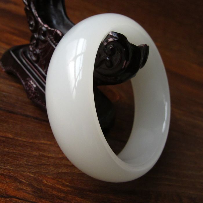 xinjiang hetian jade bracelet white jade bangle bracelet jade bracelet hetian jade qimo material