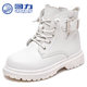 Huili Children 's Shoes 2025 New Spring and Autumn Middle-Grand 어린이 세련된 가죽 신발 소녀 작은 가죽 부츠 어린이 영국 스타일 마틴 부츠 Huili Children 's Shoes 2025 New Spring and Autumn Middle-Grand 어린이 세련된 가죽 신발 소녀 작은 가죽 부츠 어린이 영국 스타일 마틴 부츠