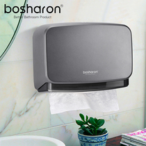 Household toilet paper box Wall-mounted commercial hotel bathroom tissue box Perforated kitchen toilet paper box