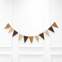 Birthday Birthday Decoration Scene Arrangement Labanner Themed Party Romantic Wedding Wedding House Arrangement Decoration Triangle Labanner