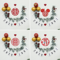 Wedding room layout set new House balloon decoration wedding wedding scene layout wedding Net red romantic ins supplies