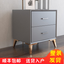 Light luxury bedside cabinet Nordic minimal modern network red bedroom bedside packaging household locker
