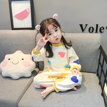 Baby conjoined pajamas spring and autumn cotton long sleeves 1-3 years old baby children home clothes female spring girl sleeping bag Princess 2