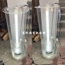 Custom plexiglass algae cultivation bucket fish warming observer hatching tube photobioreactor 30L50L