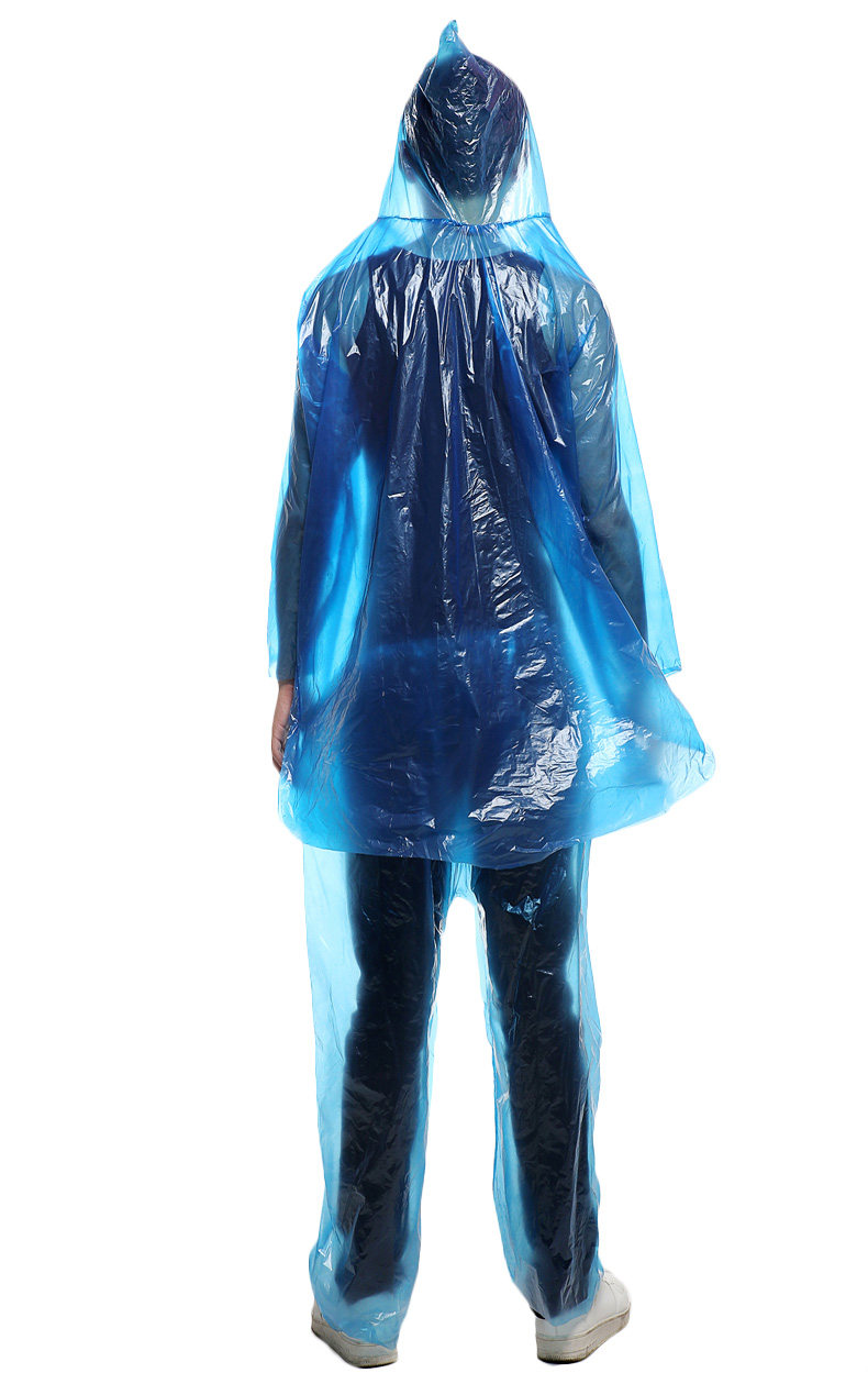 一次性雨衣成人户外套装分体两件套雨裤护男女通用漂流水衣全身