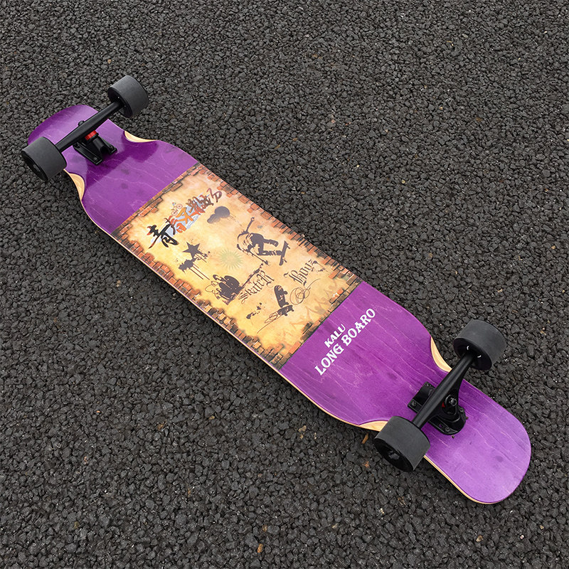 双翘长板滑板舞板女生男生专业初学四轮滑板竹木公路滑板刷街技巧