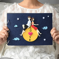 Valentines Day creative explosion box finished diy hand paste photo album Net red male and female friends diary couple gift