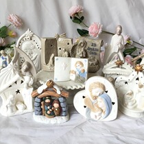 Foreign trade Old stock Jesus born Catholic Church Christmas Scene Decorations Resin Mini Pendulum for Friend Gifts