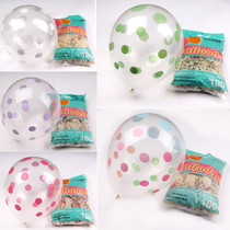 12 inch transparent wave dot balloon dot balloon thickened 3 2 grams transparent dot latex balloon wave dot balloon