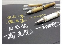 5 Mitsubishi UMN-153 gold silver color white high light pen signature Chinese character pen smooth slip