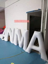 Large inflatable light letter air model Bar decorative letter English digital LED light lighting inflatable model