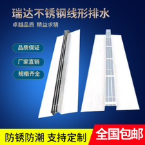 Customized new Ruida stainless steel wire invisible manhole cover square drain grille cover under rain grate