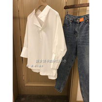 Brand Discount Discount Store Mall Special Cabinet Withdrawal Cabinet Womens Clothing Tailstock White Shirt Small Turnover Blouse Women Summer