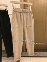 Quality control ~ wear well not to pick people high waist and thin ~ autumn and winter leisure commuter woolen pants women