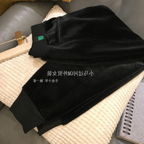 Its slim and fashionable ~ hurry up and collect elastic waist velvet leggings casual pants womens winter