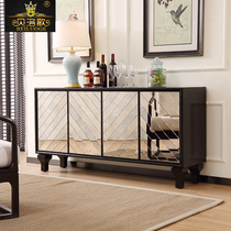 Luoge 2021 neo-classical mirror do old sideboard kitchen cupboard wine cabinet wine cabinet porch cabinet decoration lockers shoe cabinet