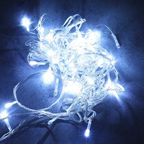Christmas LED string lights white lights warm color outdoor waterproof lights net lights tree hanging meteor lights decorative landscape lights