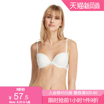 6IXTY8IGHT 68 breathable sexy LACE mesh underwear female small chest gathered bra cover BR00725