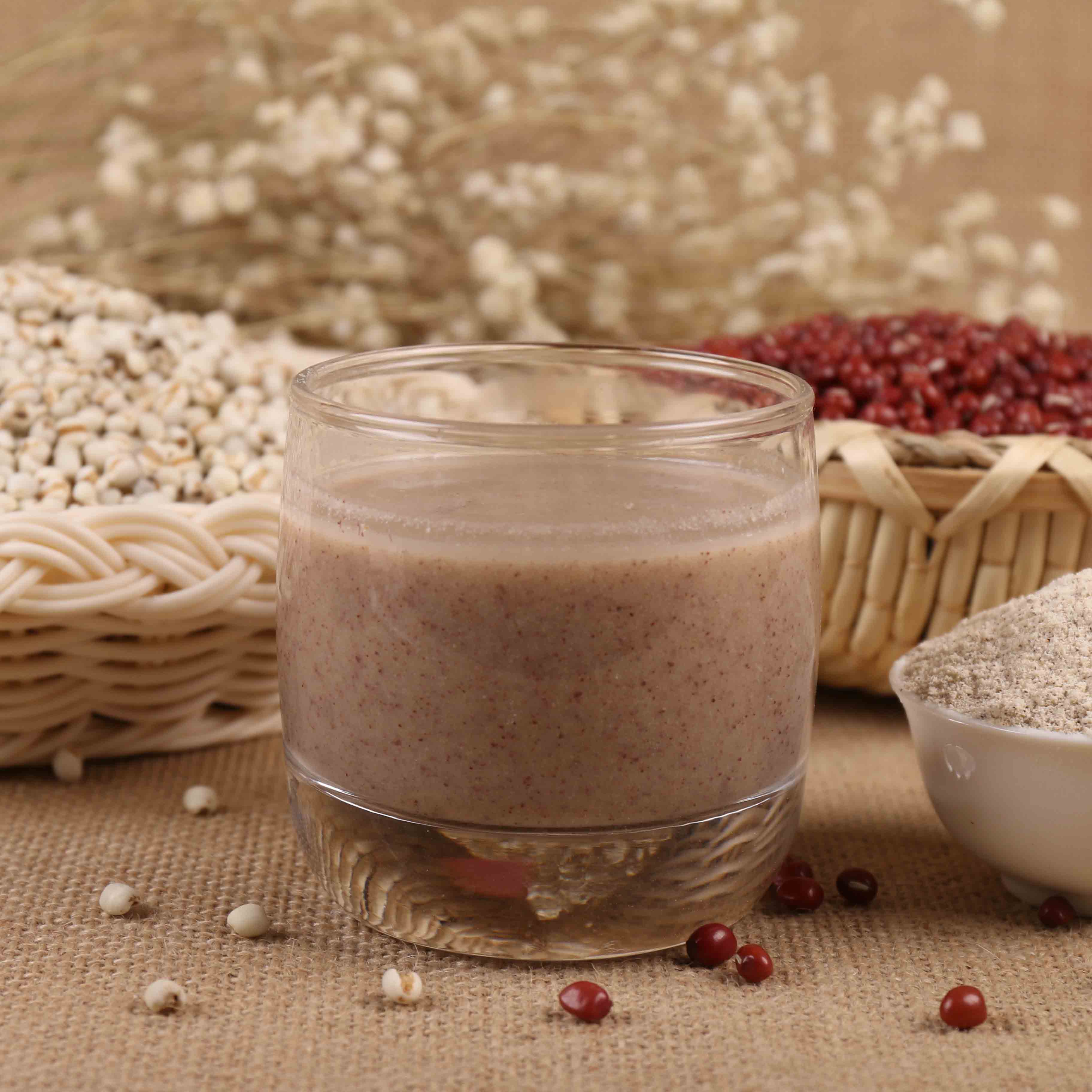 红豆薏米芡实山药粉 茯苓赤小豆薏仁粉 祛湿茶 现磨 代餐粉500g