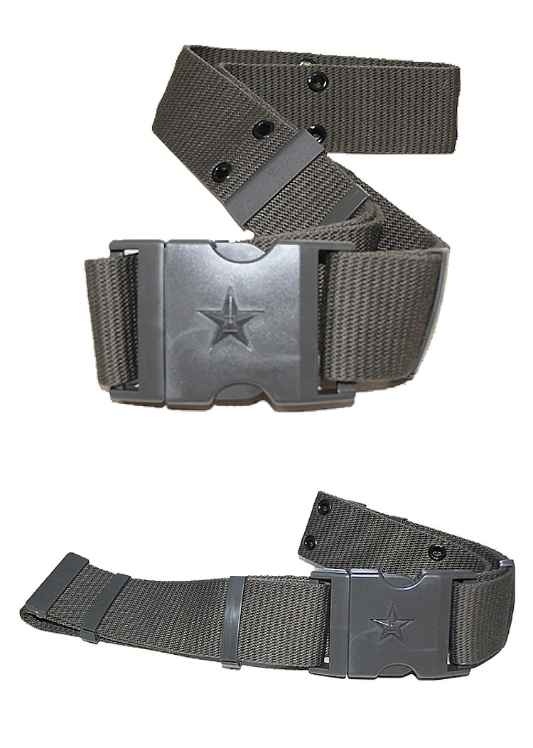 配发正品0式7编织外腰带 男迷彩服帆布编制军迷武装作训八一腰带