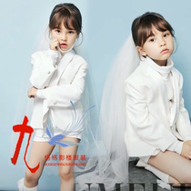 Photo photography childrens suit suit personality photo art photo studio theme clothing girl image photo tide boy