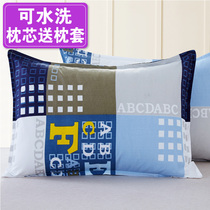 Student pillow single dormitory pillow core to send pillowcase a pair of adult naps on the table home double pillow