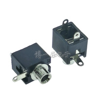 Caliber 2 5MM headphone socket audio socket mono interface PJ-201 light hole three pin 3p