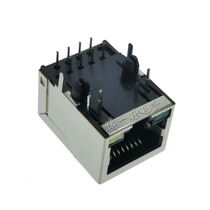 Mesh socket RJ45 long body 21MM 8P8C with lamp with shielding network mother seat